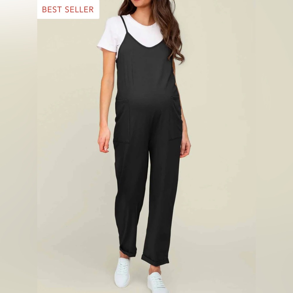 Lahloya Maternity Jumpsuit - Black, M